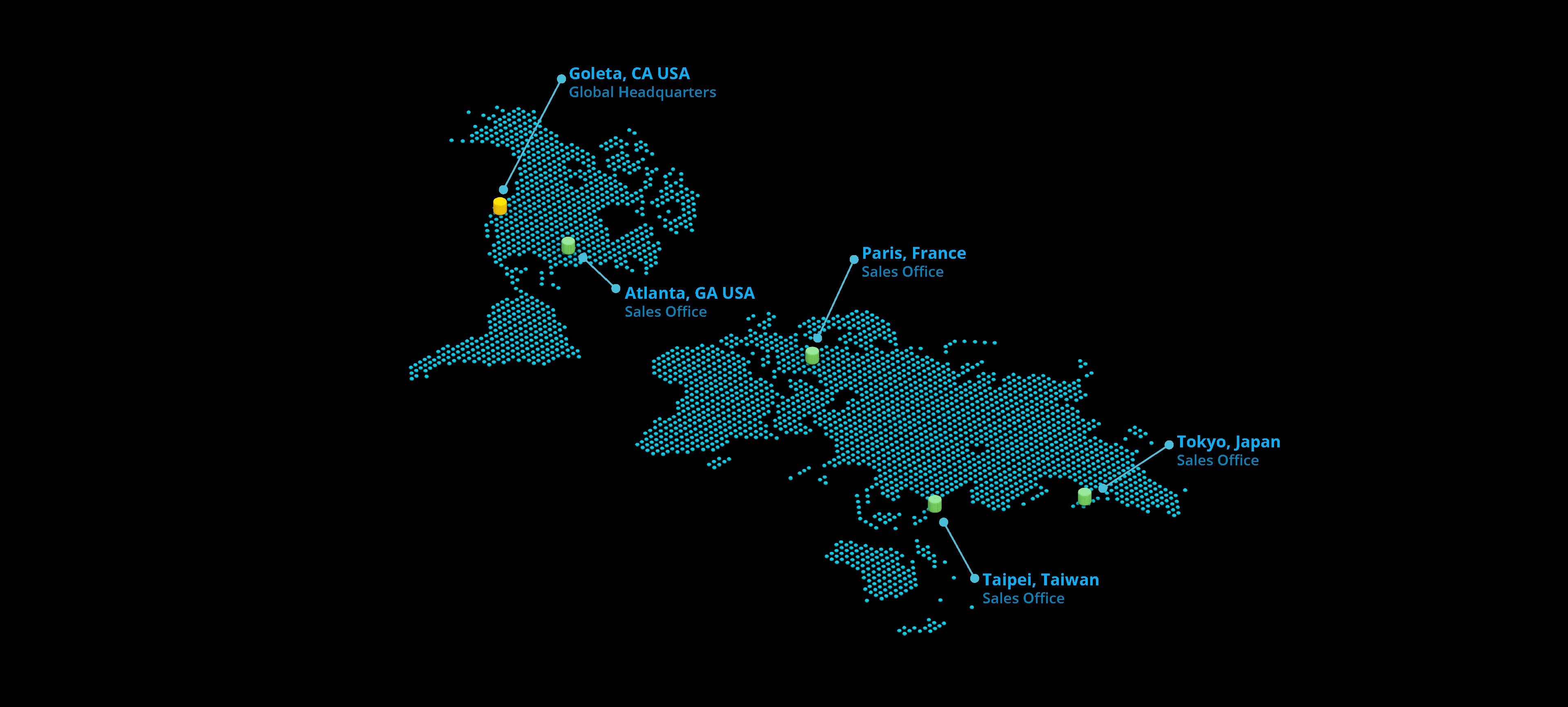 ACI Materials Global Footprint Map