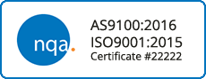AS9100:2016 and ISO9001:2015 Certified